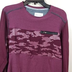 NWT MODERN CULTURE MEDIUM BURGANDY LONG SLEEVE SHIRT(212)